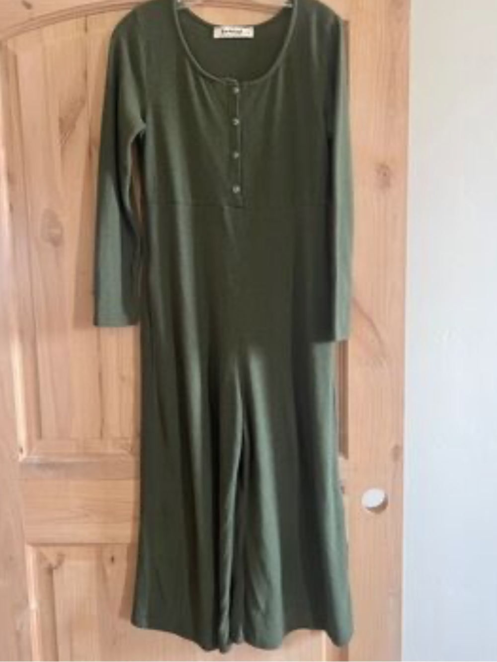 three birds nest Olive Green Pajama One-Piece - new